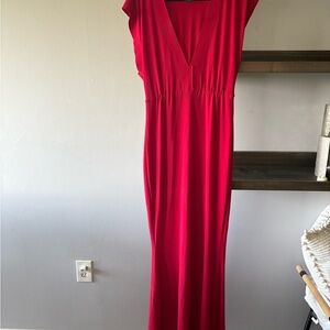 Elegant Red Maxi Dress
